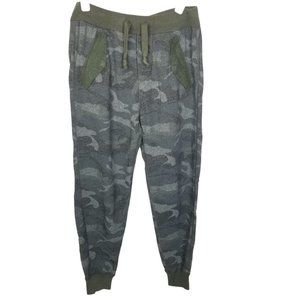 Abercrombie & Fitch Mens XS Green Camo Drawstring